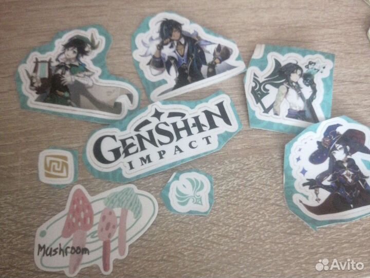 Наклейки genshin impact