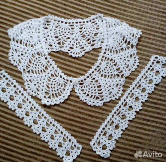 Кружевные воротники ручная работа