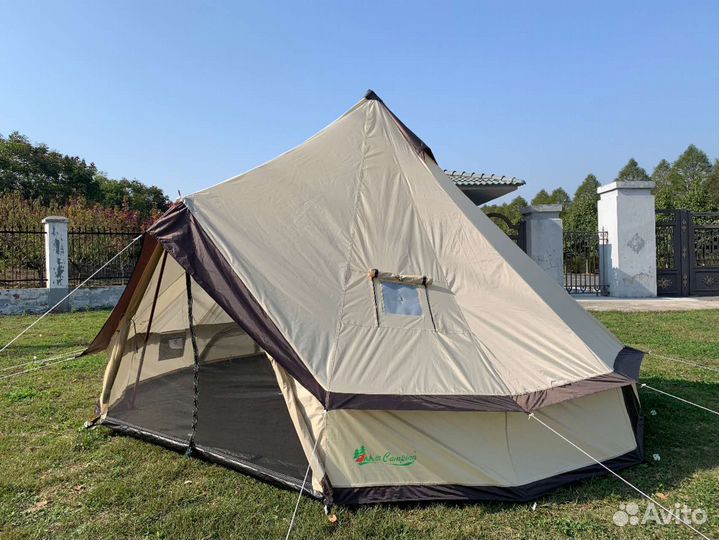 Палатка шатер с выходом под трубу