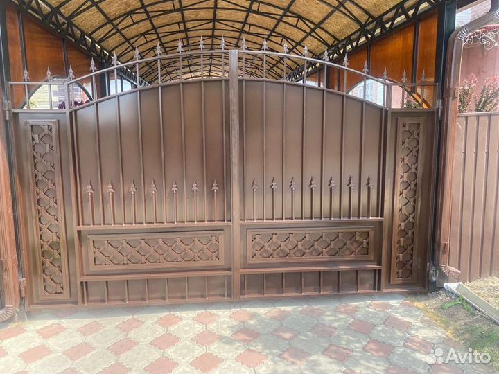 Навесы и козырьки, кованые навесы, автонавесы