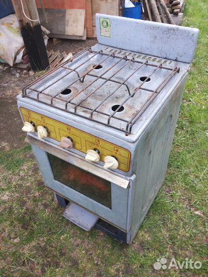 Плита газовая СССР 4х комфорк+духовка