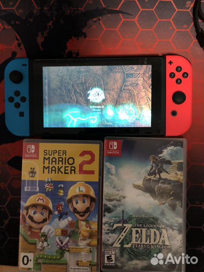 Nintendo switch Rev 2 с играми