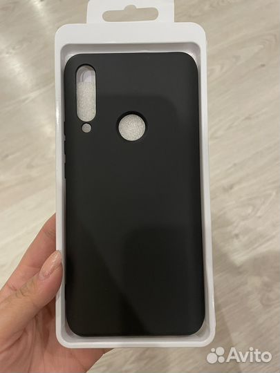 Чехол силиконовый черный на Honor 9x