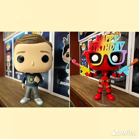 Peter Parker 224, Deadpool 783. Funko Pop