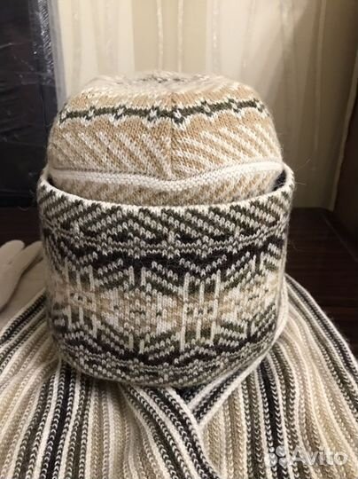 Шапка шарфик перчатки(комплект)