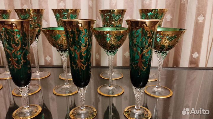 Чешский набор фужеров Богемия