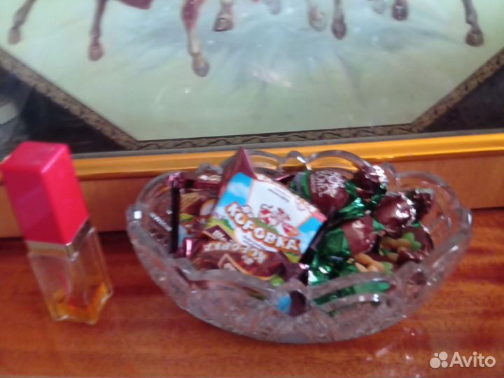 Хрустальная конфетница СССР