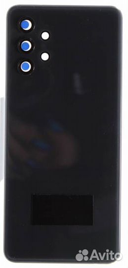 Задняя крышка для Samsung A32 4G Черная со стеклом