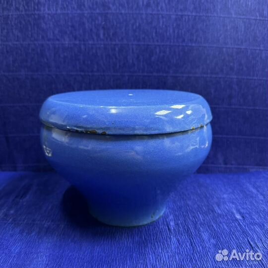 Чугунок эмалированный С крышкой 2Л СССР посуда