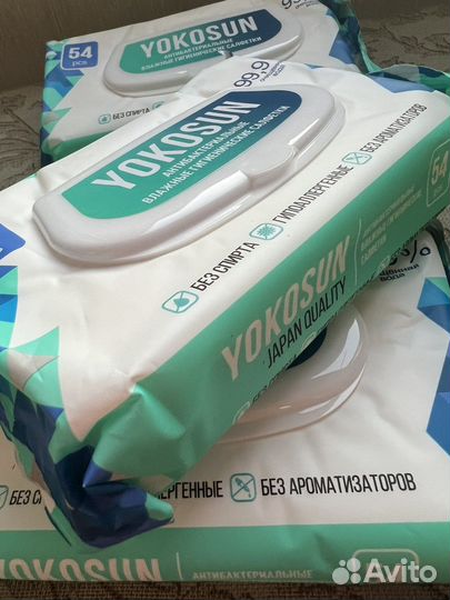 Влажные салфетки YokoSun