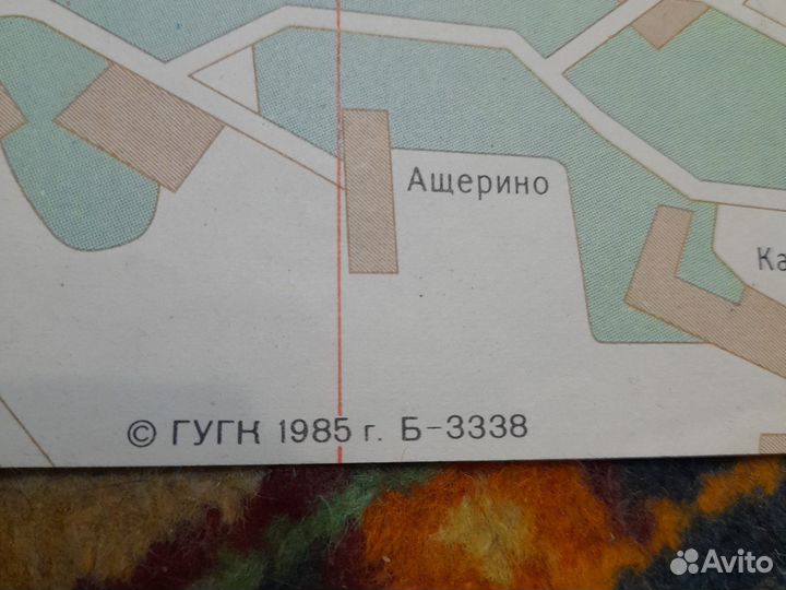 Карта Москва 1985 год