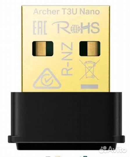Сетевой адаптер Wi-Fi TP-link archer T3U nano USB