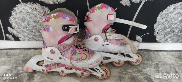 Роликовые коньки детские раздвижные