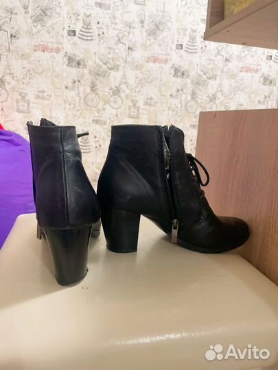 Ботильоны 38 натуральная кожа