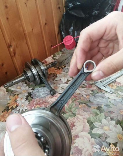 Коленвал на мопед Альфа 110 кубов новый