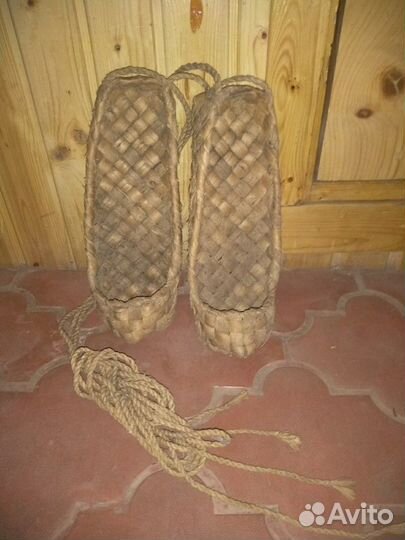 Лапти лыковые старинные