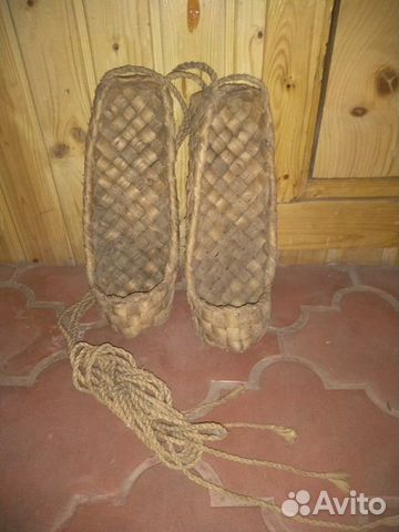 Лапти лыковые старинные