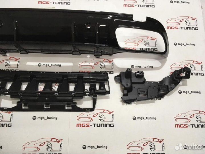 Диффузор Mercedes C-class w205 C63 AMG стиль 2019+