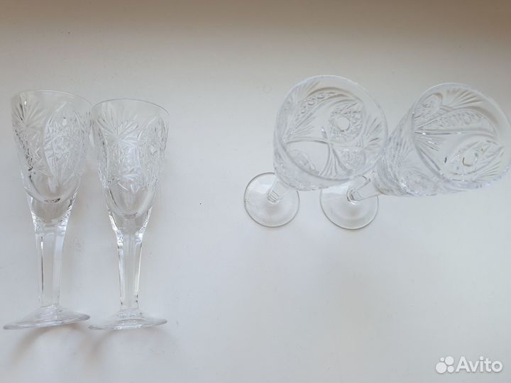 Рюмка стопка хрусталь набор рюмок СССР