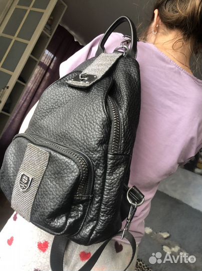 Кожаный рюкзак