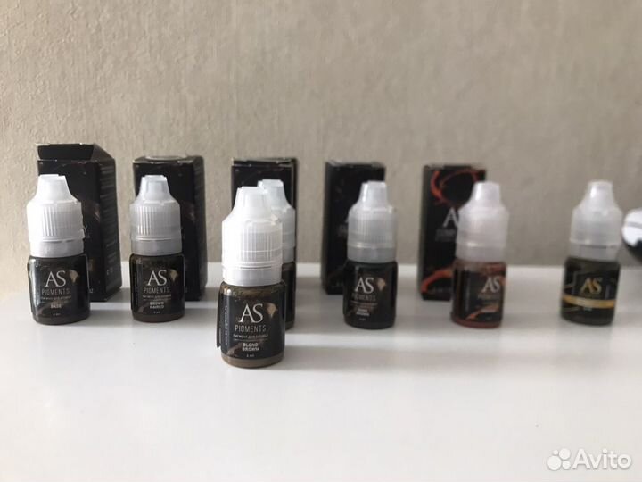 Пигменты для татуажа брови