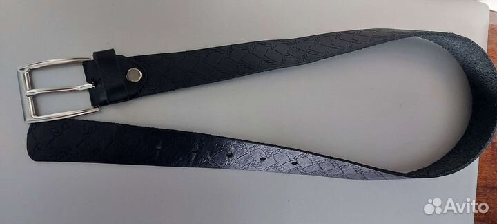 Ремень мальчику 74 см натуральная кожа в школу