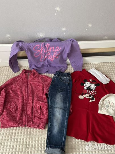 Вещи пакетом на девочку 104 110