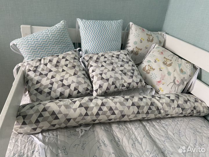 Подушки-бортики в детскую кровать