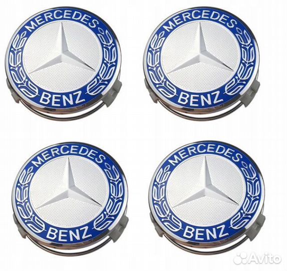 Колпачок диска Мерседес/Заглушка Mercedes 75 мм