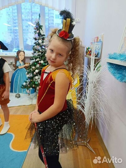 Новогодний костюм цирковой для девочки 128-134