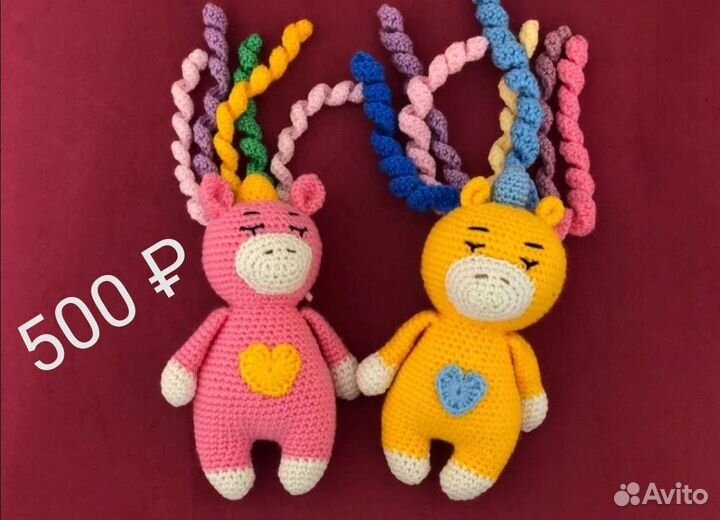 Вязаные игрушки ручной работы