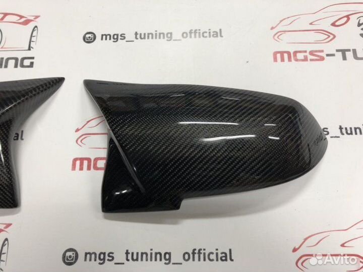 Накладки на зеркала (крышки) М4 на BMW F32 карбон