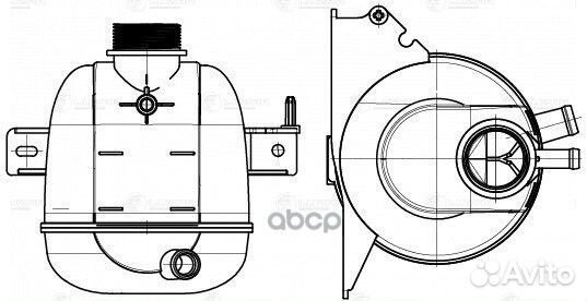 Бачок расширит. охл. жидкости для а/м Лада Larg