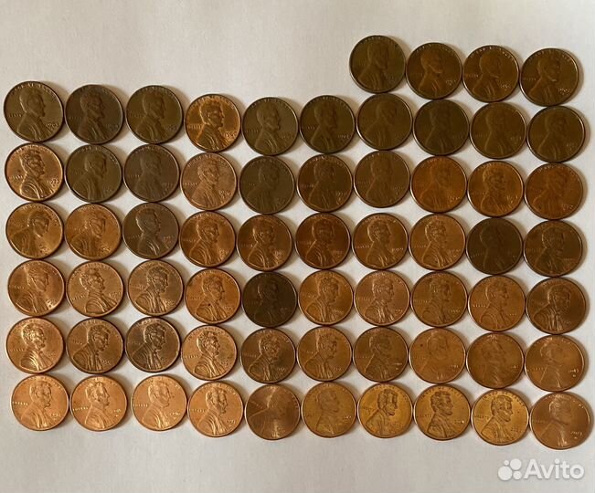 Монеты 1 цент США