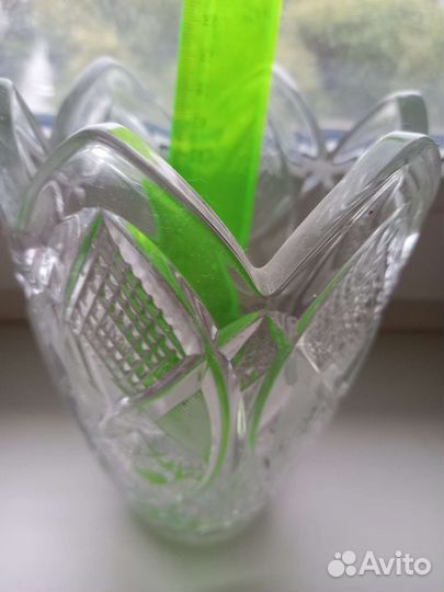 Хрустальная ваза под цветы. СССР