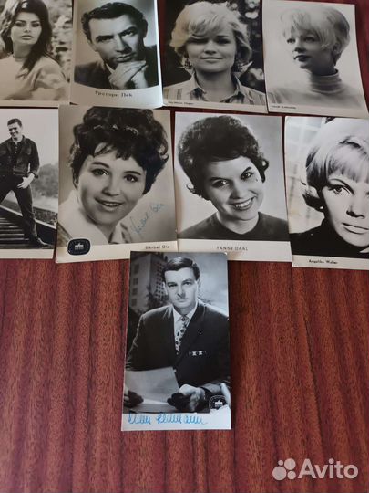 Открытки с фото артистов советских и зарубежных