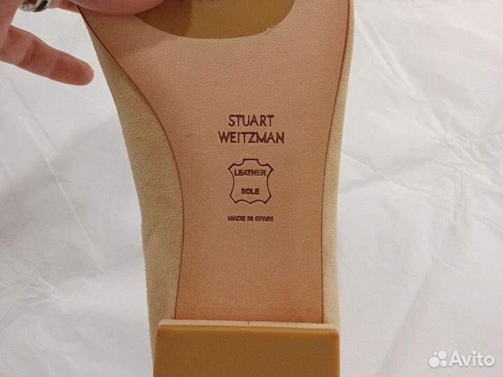 Балетки замша stuart weitzman