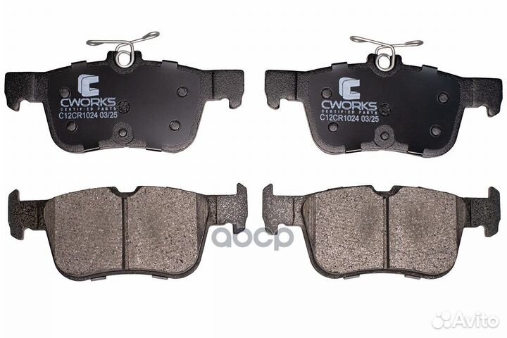 Тормозные колодки задние, Low Metallic C12CR102