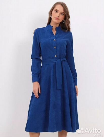 Платье женское вельвет 46