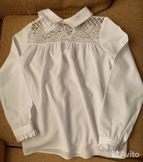 Блузка школьная для девочки 134 140