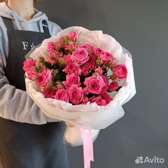 Розы пионовидные доставка цветов Букет роз