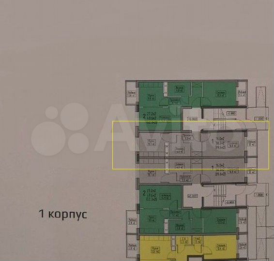 1-к. квартира, 39,6 м², 4/4 эт.