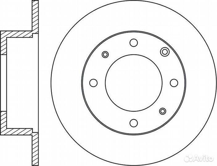 Диск тормозной nibk RN1158