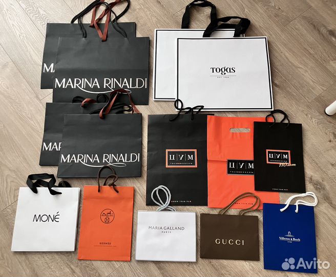 Брендовые пакеты Hermes, Etro, Kenzo, Gucci, цум