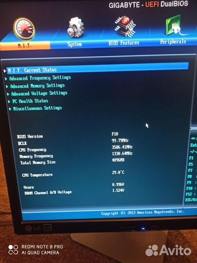 Материнская плата с процессором i5
