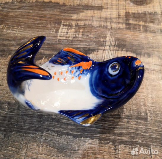 Пепельница / икорница Рыбка лфз
