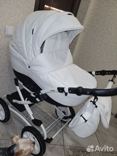 Коляска 2 в 1 эко кожа Indigo