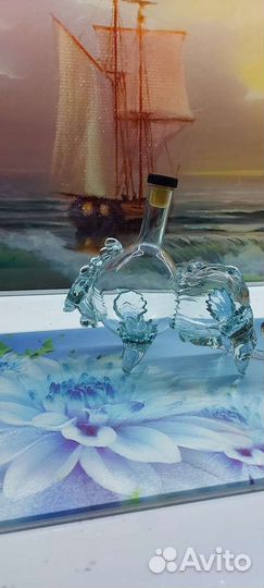 Штоф стеклянный Бык