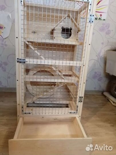 Клетка для шиншилл, белок дегу, крыс и грызунов