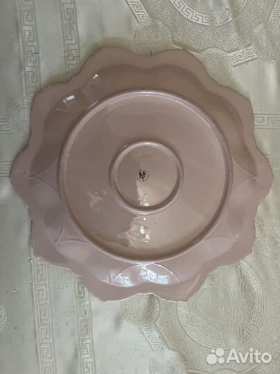 Блюдо розовый фарфор Чехия